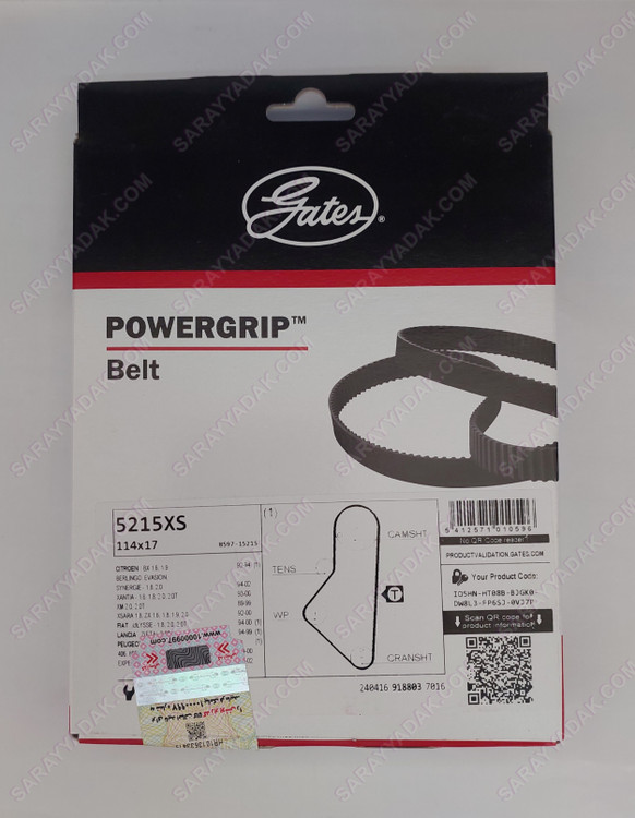 بهترین تسمه تایم پاورگریپ ( گیتس ) پژو 405 ، پارس و سمند