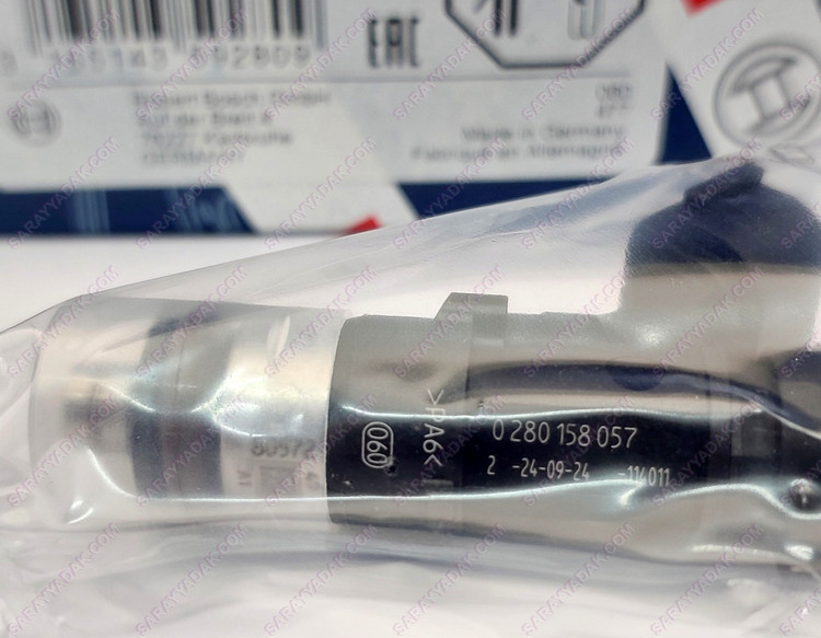 انژکتور پژو 206 تیپ 5 ( موتورTU5) با اورینگ EMS:BOSCH شرکتی ایساکو اصل 0130101413
