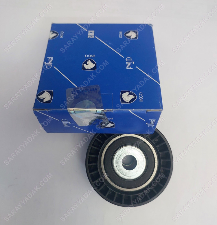 غلتک هرزگرد تسمه دینام پائینی پژو 206 (تنگ) شرکتی ایساکو اصل 1160101399