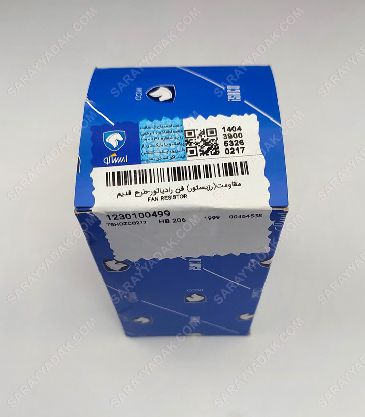 مقاومت فن رادیاتور پژو 206 (رزیستور) 0.6 اهم شرکتی ایساکو اصل 1230100499