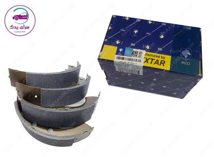 لنت ترمز کفشکی عقب پژو 206 تیپ 2 برند تکستار شرکتی ایساکو اصل