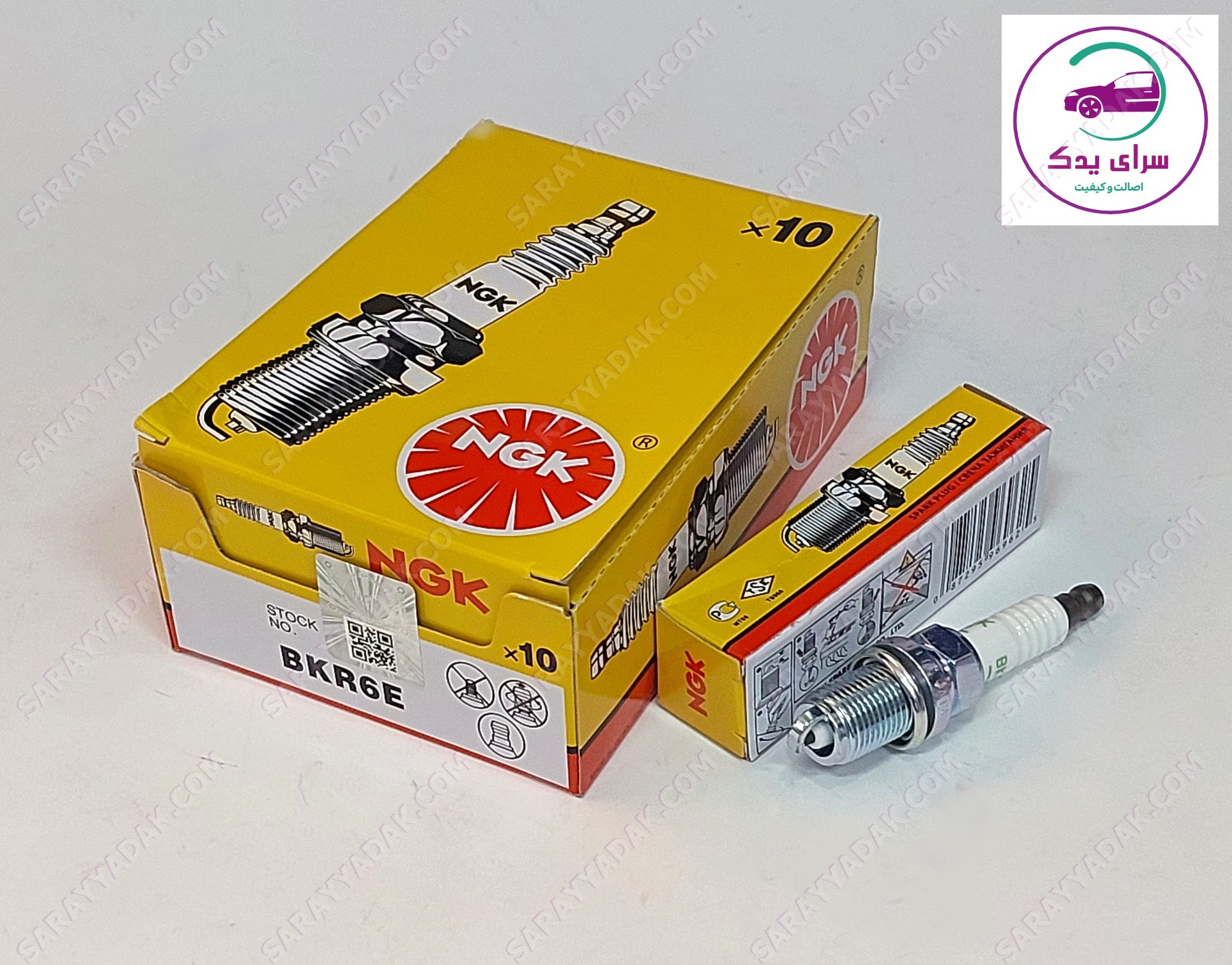شمع پایه کوتاه تک زمانه NGK اصل BKR6E 6962