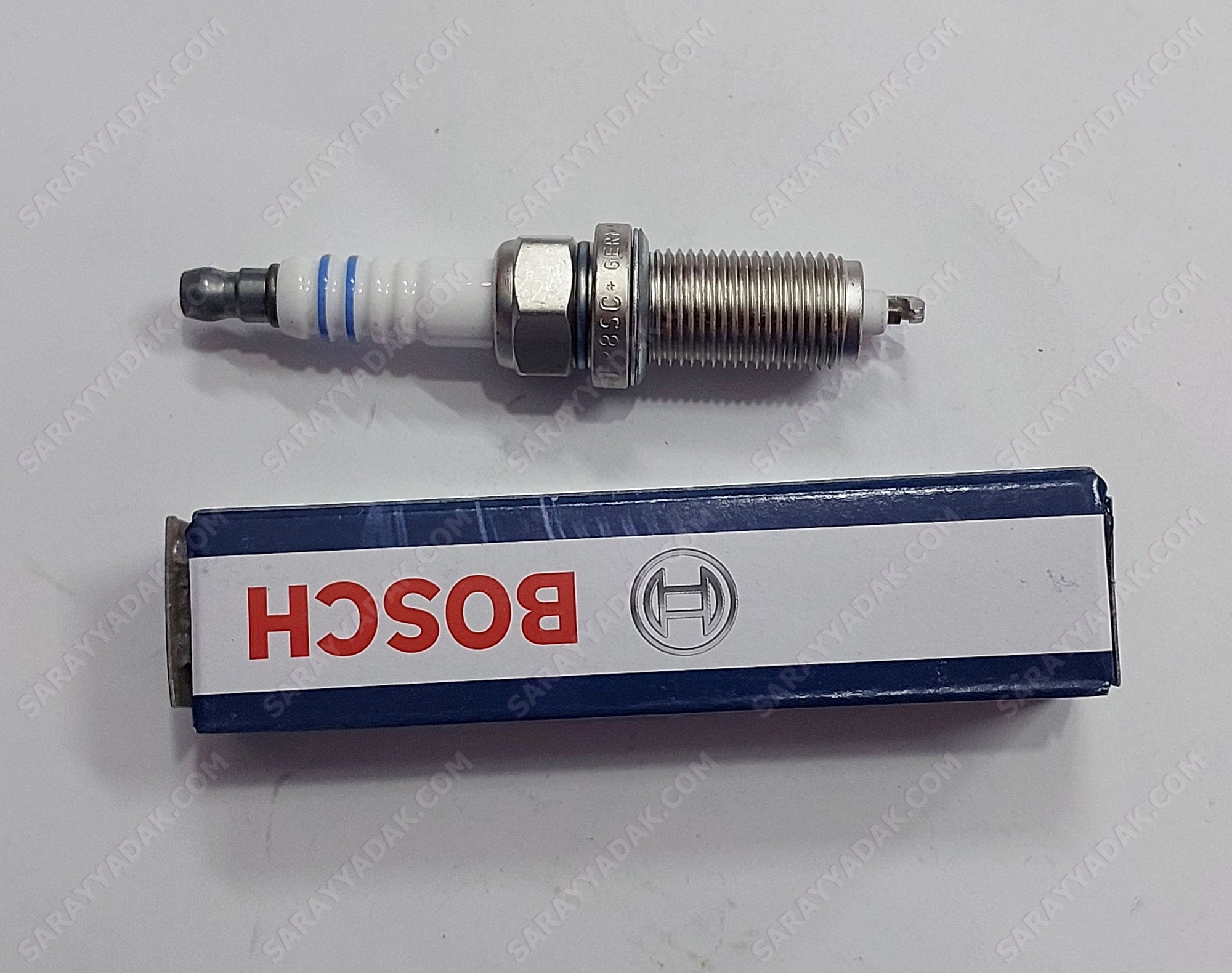 شمع موتور پژو 206 تیپ 5 پایه بلندسوپر پلاس بوش آلمان FR8SC+42