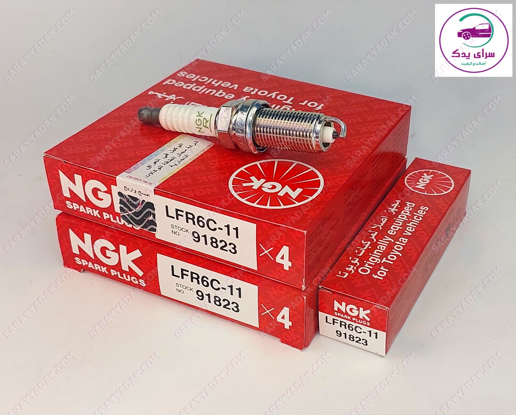 شمع موتور پژو 206 تیپ5 NGK اصل ژاپن