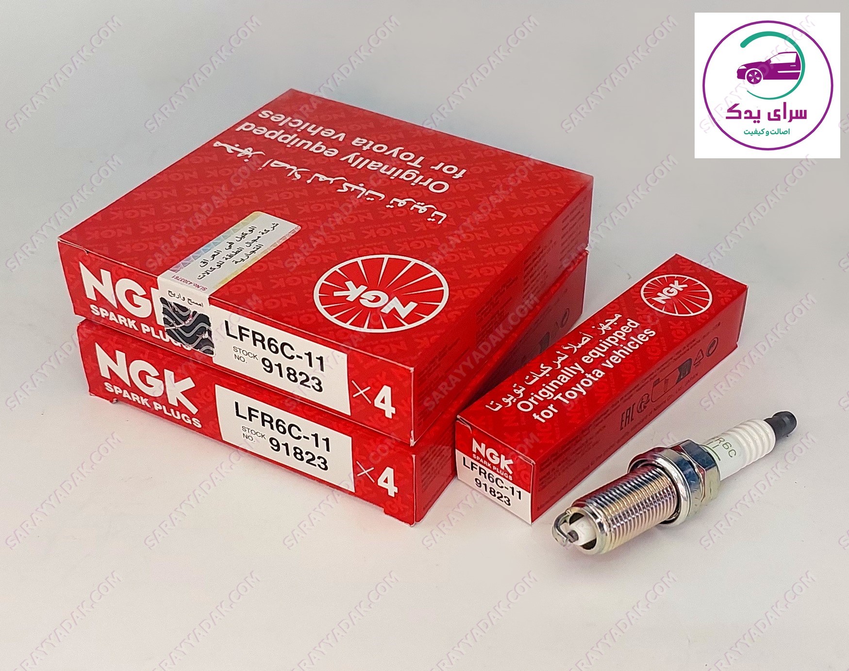 شمع موتور پژو 206 تیپ 5 NGK اصل ژاپن