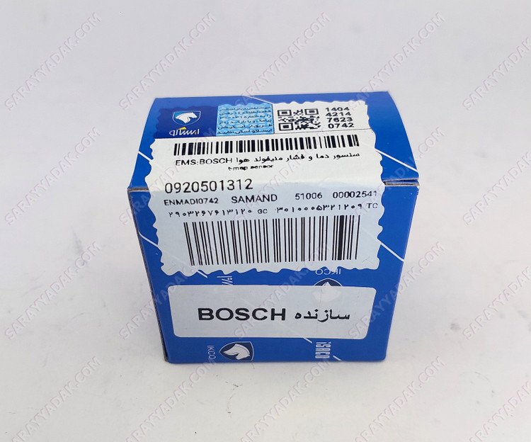 سنسور دما و فشار منیفولد هوا سمندEF7( EMS:BOSCH ) شرکتی ایساکو اصل 0920501312