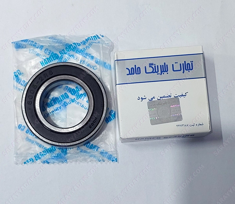 بلبرینگ وسط پلوس پژو 405 برند حامد کد 6006 2RS