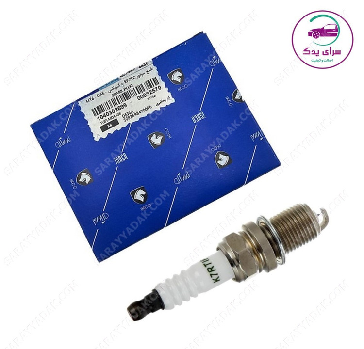 شمع موتور EF7 TC پایه کوتاه سوزنی دابل ایریدیوم تورچ شرکتی ایساکو اصل
