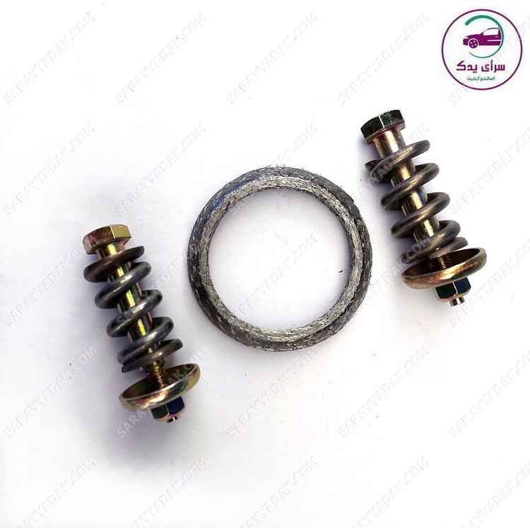 واشر گلویی اگزوز پژو 206 و سمند موتور ملی (EF7) کامل شرکتی ایساکو اصل 1631800699