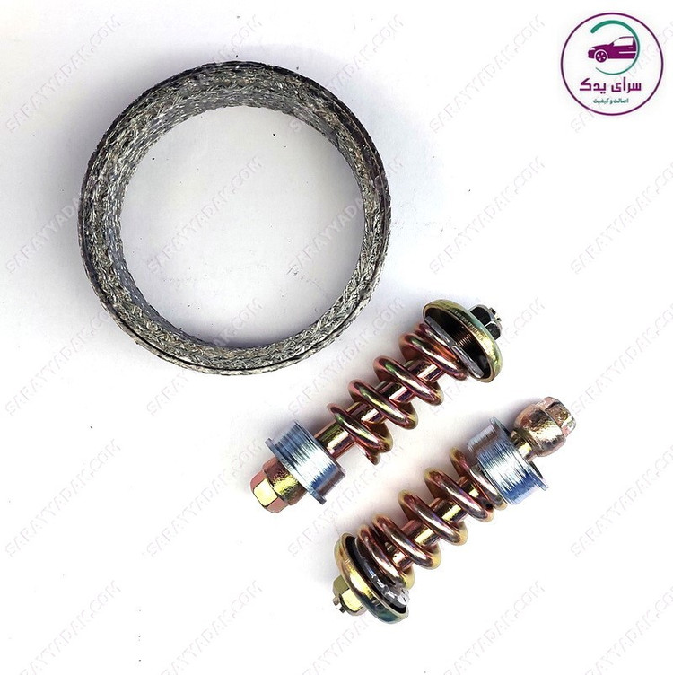 واشر گلویی اگزوز پژو 405 با پیچ شرکتی ایساکو اصل 1631800311