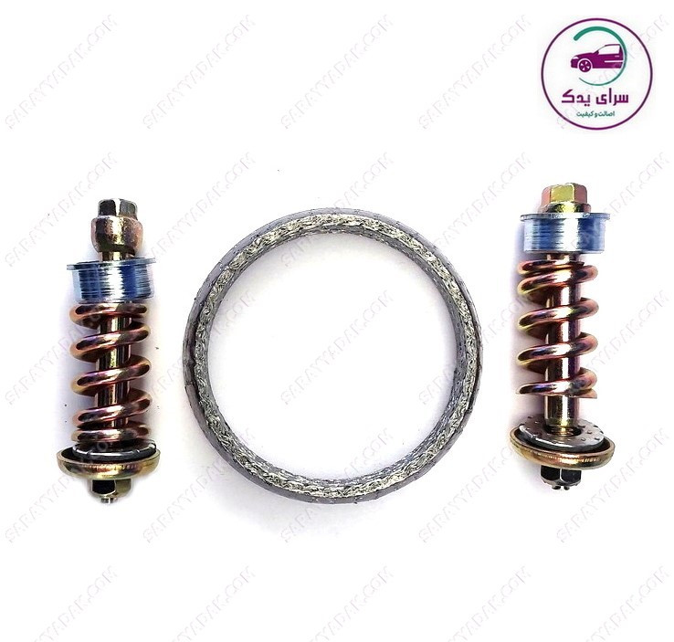واشر گلویی اگزوز پژو 405 با پیچ شرکتی ایساکو اصل 1631800311