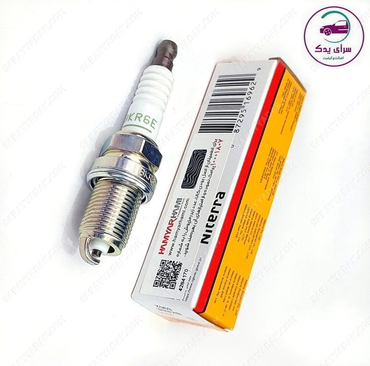 شمع پایه کوتاه NGK اصل با لیبل همیار حامی مناسب پژو 405 ، پارس و سمند