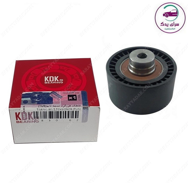 غلتک تسمه تایم ثابت پژو 206 تیپ 5 - KDK اصلی با لیبل ویژن