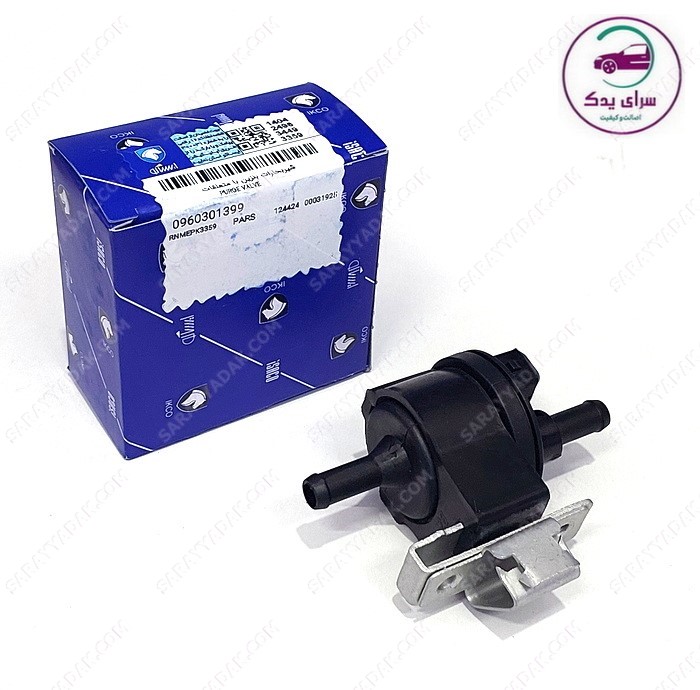 شیر بخارات بنزین پژو و سمند (XU7-TU5-OHV) با متعلقات شرکتی ایساکو اصل